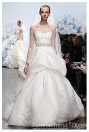 冬天婚纱图片,银装素裹中的婚纱童话